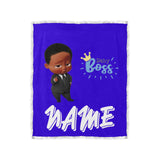 Black Baby Boss Plush Blanket