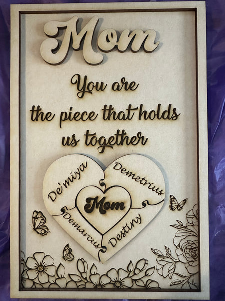 Mother’s Day Piece that Holds Us Together Frame