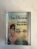 4x6 Glass Portrait with LED stand