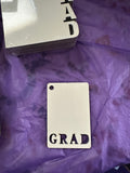 Blank Graduation Sublimation Keychains