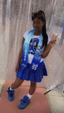 Custom Pleated Skirt and Shirt Set