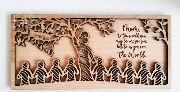 Rectangle Mother’s Day Wooden Gift