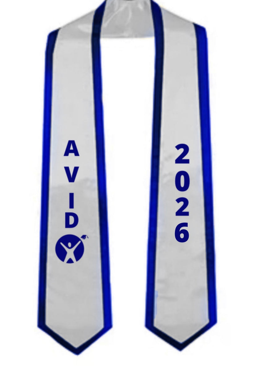 AVID Graduation Stoles – Crafty Quita’s Tee and Things LLC