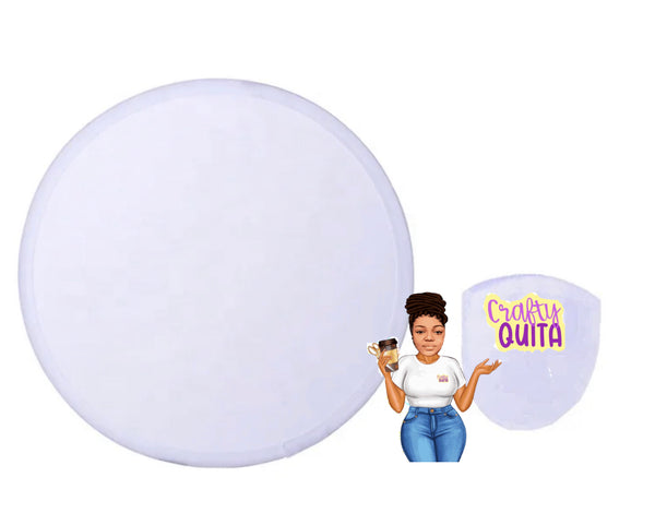 Round Foldable Fan w/ pocket holder