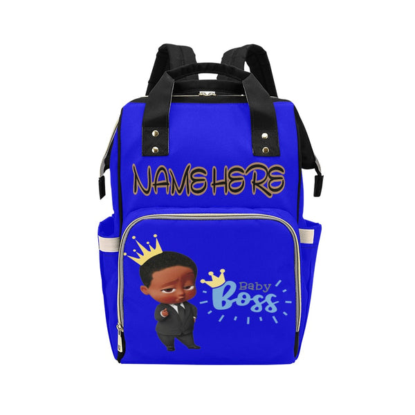 Black Baby Boss Multi-Function Diaper Backpack/Diaper Bag