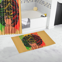 Matching Shower Curtain and Bath Rug