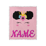 Black Unicorn Double Layer Plush Blanket