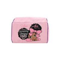 Pink Amazing Black Girl Multi-Function Diaper Backpack/Diaper Bag