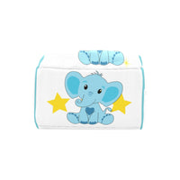 Personalized Blue Elephant Multi-Function Diaper Backpack