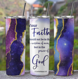 Purple Faith Tumbler