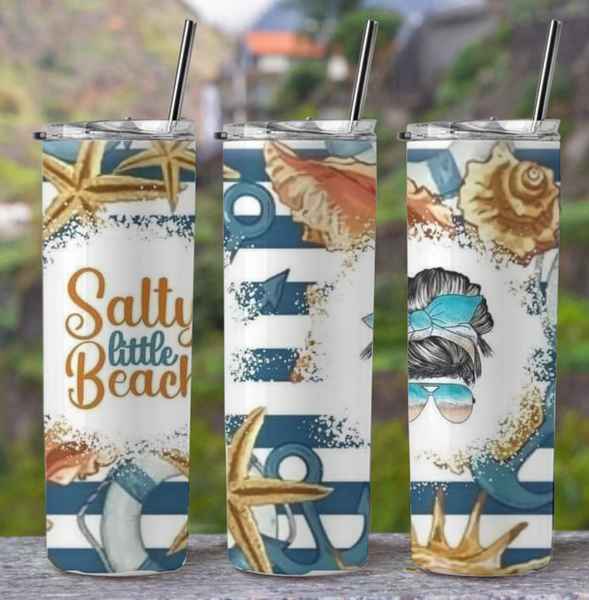 Salty Little Beach 20oz Tumbler