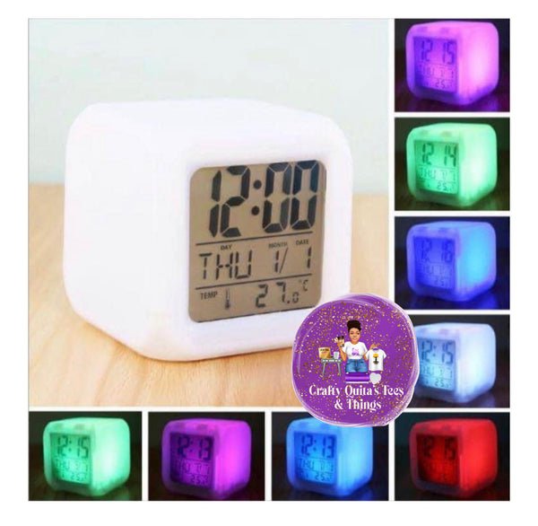 LED Sublimation Clock
