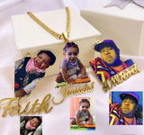 Custom Name Necklace w/ picture